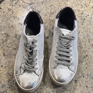 P448 Like New Metallic Sneakers